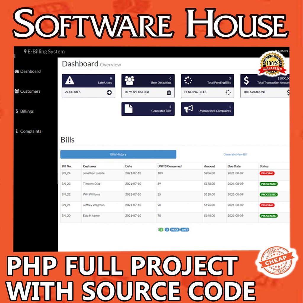 Electricity Billing System Full PHP Project with Source Code | Shopee ...