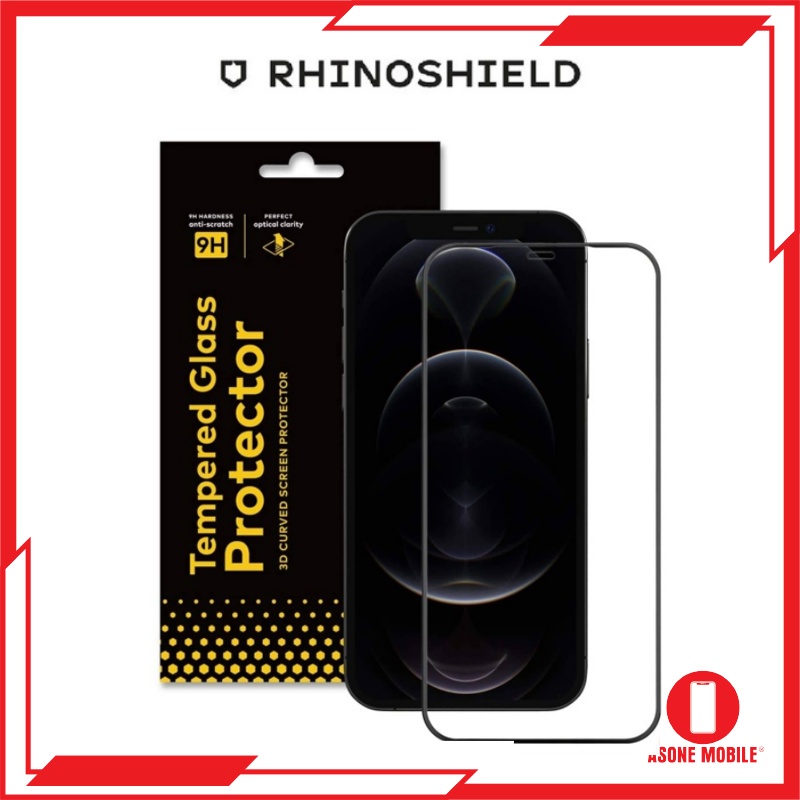 Original RhinoShield 9H 3D Curved Edge to Edge Screen Protection For