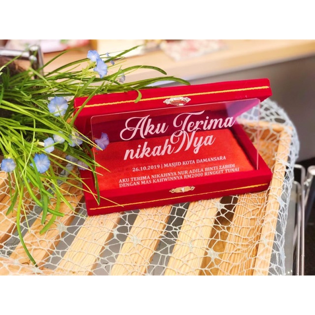 REPLIKA CEK KAHWIN ADD CASE BALDU MERAH | Shopee Malaysia