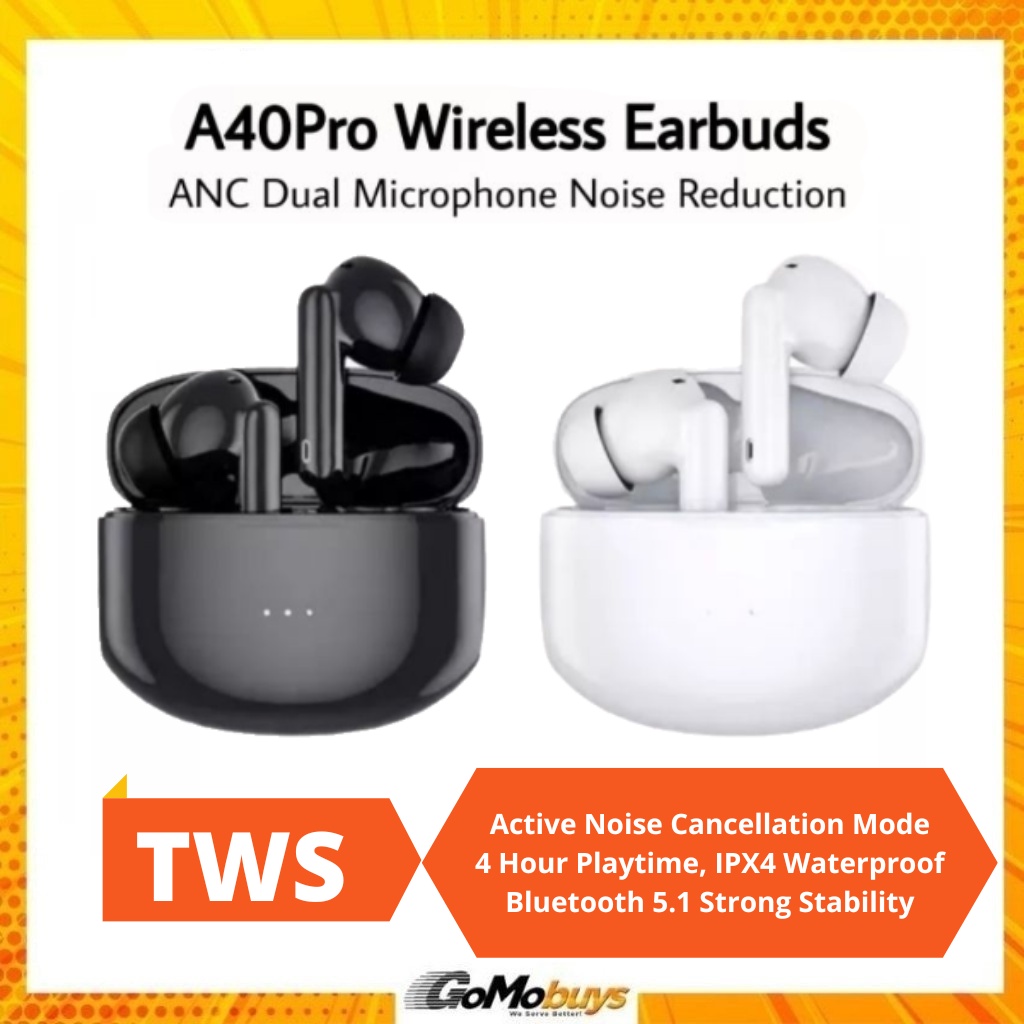 [Ready stock] TWS Wireless Earphone A40Pro TWS HD Sound Wireless
