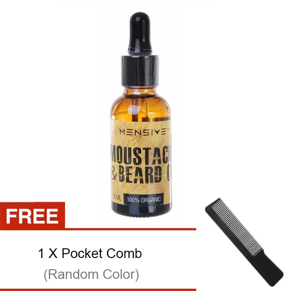 Original Mensive Moustache & Beard Oil ( MBO ) Minyak Jambang Shopee