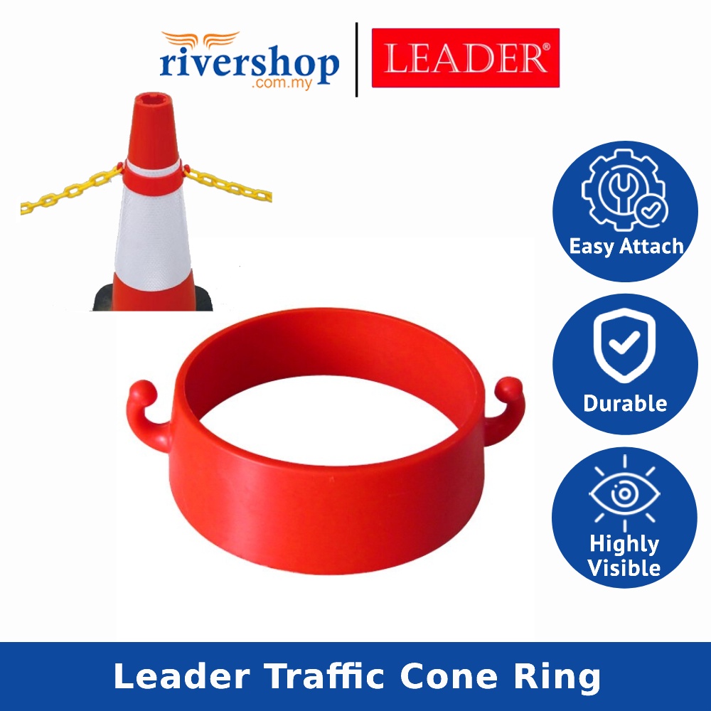 LEADER PE Traffic Cone Ring / Safety Ring Cone Plastic chain connector
