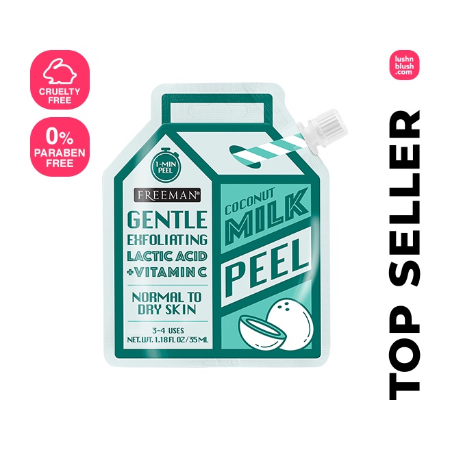 Freeman Beauty Gentle Exfoliating Lactic Acid + Vitamin C Coconut Milk