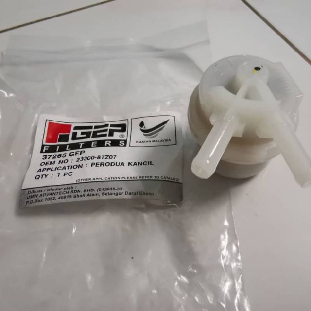 [GEP]HIGH QUALITY PERODUA KANCIL FUEL FILTER, PETROL FILTER (V PIPE