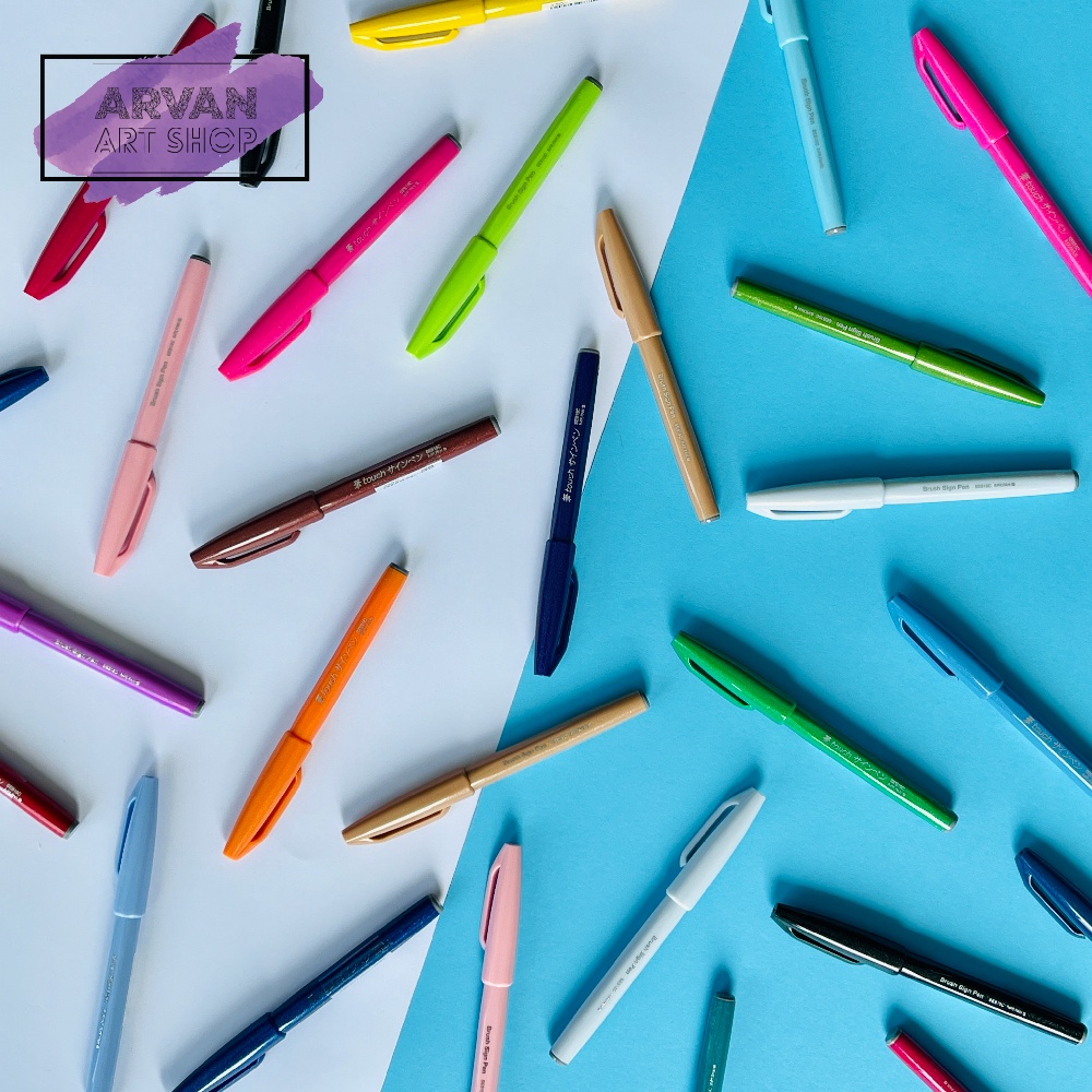 Pentel Fude Touch Brush Sign Pen SES15C | Shopee Malaysia