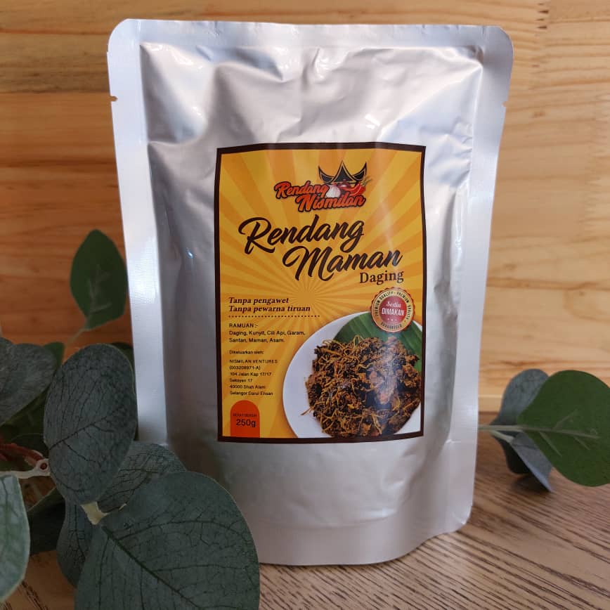 Rendang Maman Daging - Rendang Nismilan Original! 250g [Ready Stock ...