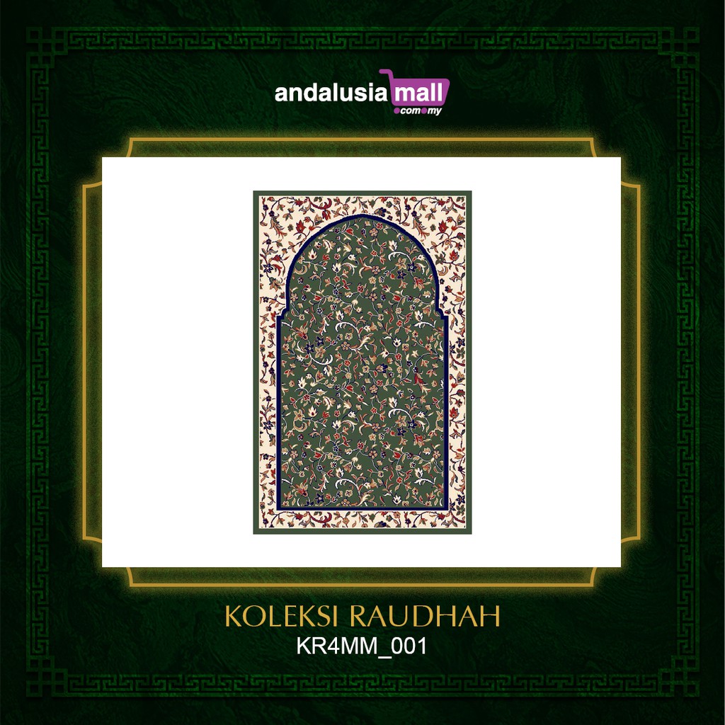 KOLEKSI RAUDHAH 4mm - Sejadah Raudhah Andalusia Original Madinah ...