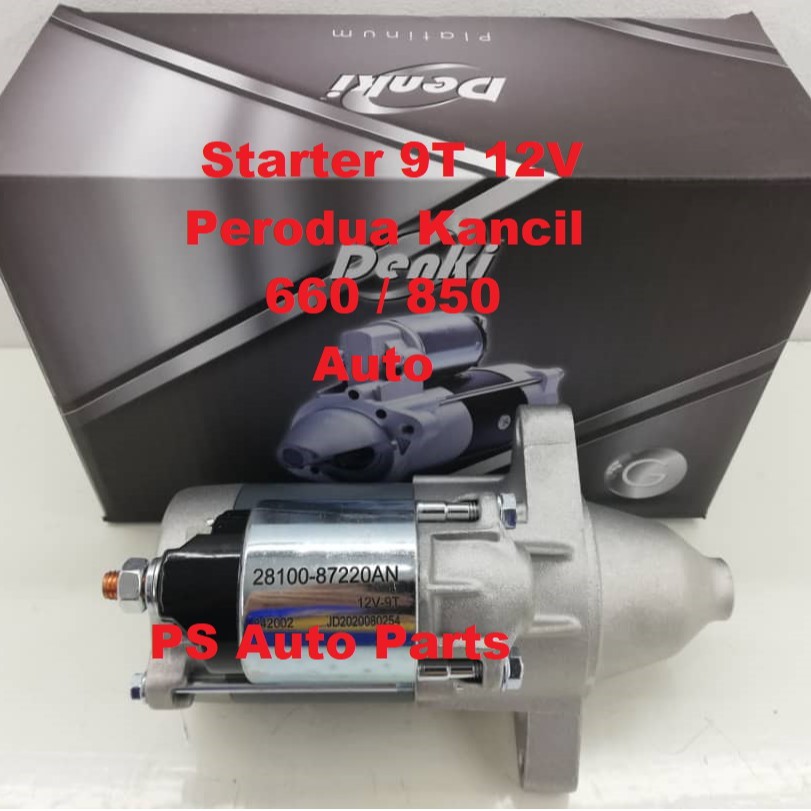 Perodua Kancil 660 / 850 Auto Starter Motor 9T 12V Denki Platinum Grade