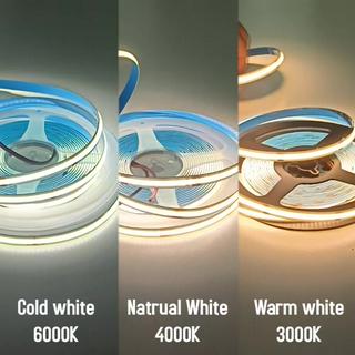 24 V COB Ledstrip, RGBW, 5 m, COB RGB koudwit, ledstrip, 784 leds/m, flexibel, dimbaar, meerkleurig, voor kast, keuken, knutselen, slaapkamer, commerciële verlichting