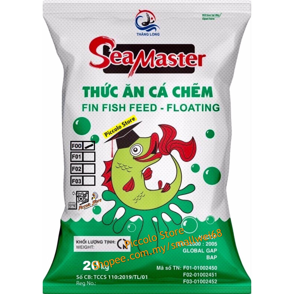 Floating【1KG】• F00 SeaMaster Fish Feed • Floating Pellet/High Protein ...