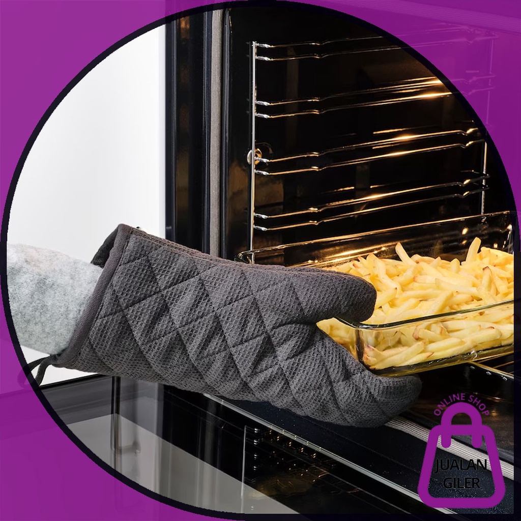 IKEA OVEN GLOVE RINNIG OVEN GLOVE GREY 33CM IKEA BAKING GLOVE SARUNG
