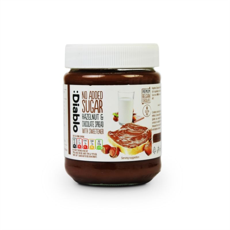 Diablo Hazelnut And Chocolate Spread (No added sugar) 350gm Shopee Malaysia