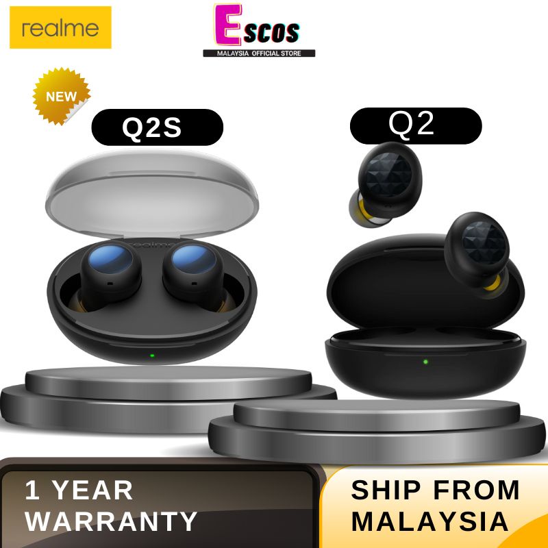 Realme Buds Q2 Bluetooth (True Wireless) in Ear Earbuds with Mic