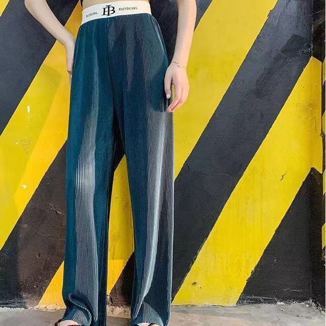 pleated Pants bootcut high waist Women Long Pants Pleated Slack Palazzo