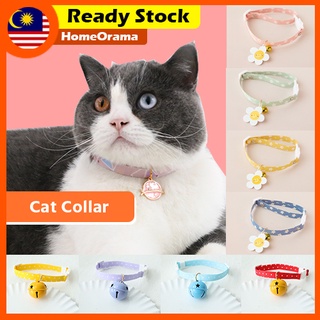 PetsVuitton Cat Collar with Bell Adjustable Buckle Pet Necklace Neck Strap  Paw Print 32cm Rantai Tali Kolar Kucing Loceng