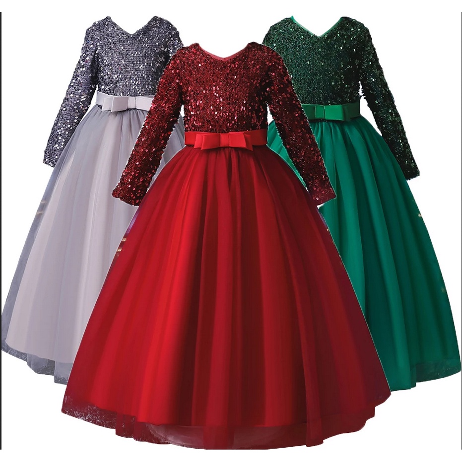 2023 summer new children's dress princess skirt girl long Birthday