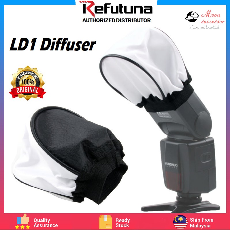Refutuna LD1 Universal Flash Diffuser Cloth Soft Box Soft Mini Flash Bounce Diffuser Cap for