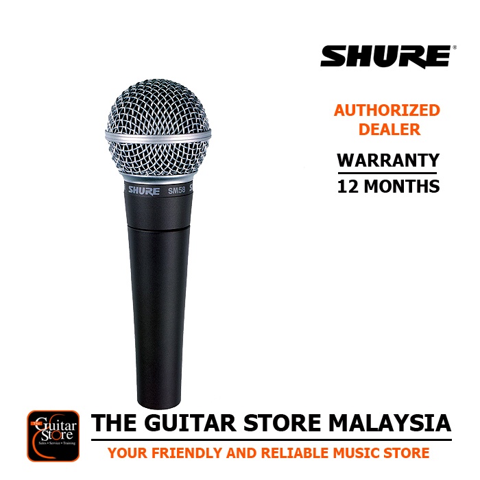 Shure SM58-LC Handheld Dynamic Vocal Microphone Includes Stand Adapter ...