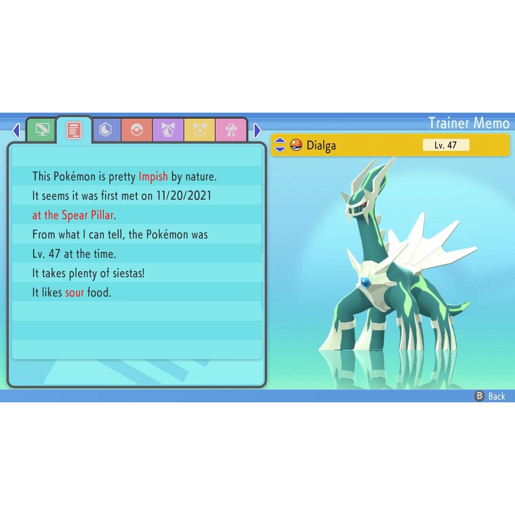 Pokemon Brilliant Diamond & Shining Pearl Shiny Dialga Palkia