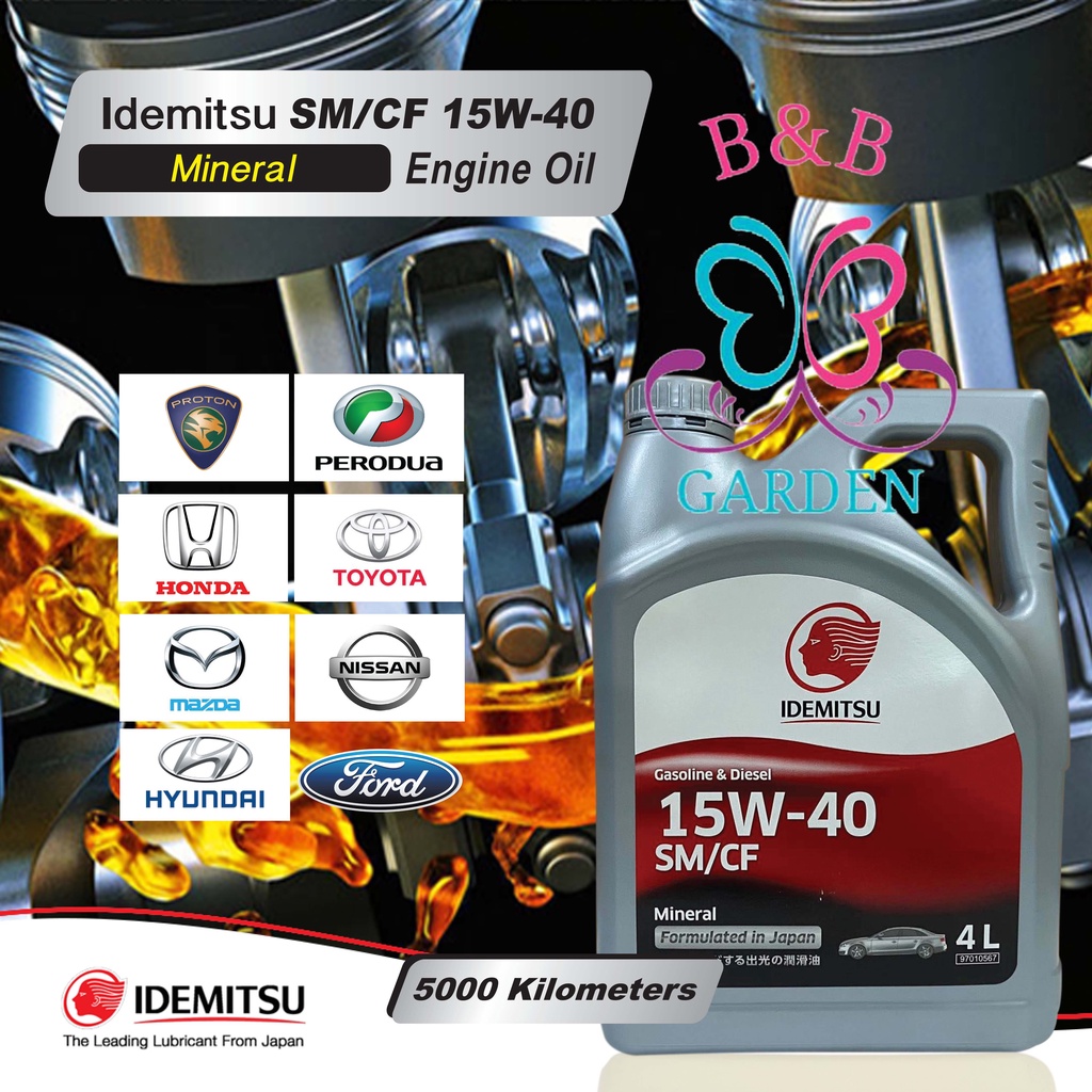 Idemitsu 15W-40 SM/CF 4L Gasoline Engine Oil 4 Litre | Shopee Malaysia