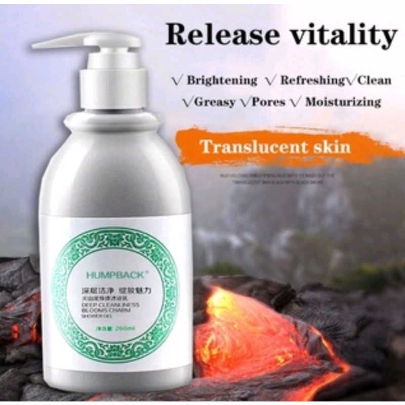 🔴 whitening volcanic mud body wash shower gel sabun mandi Lumpur gunung