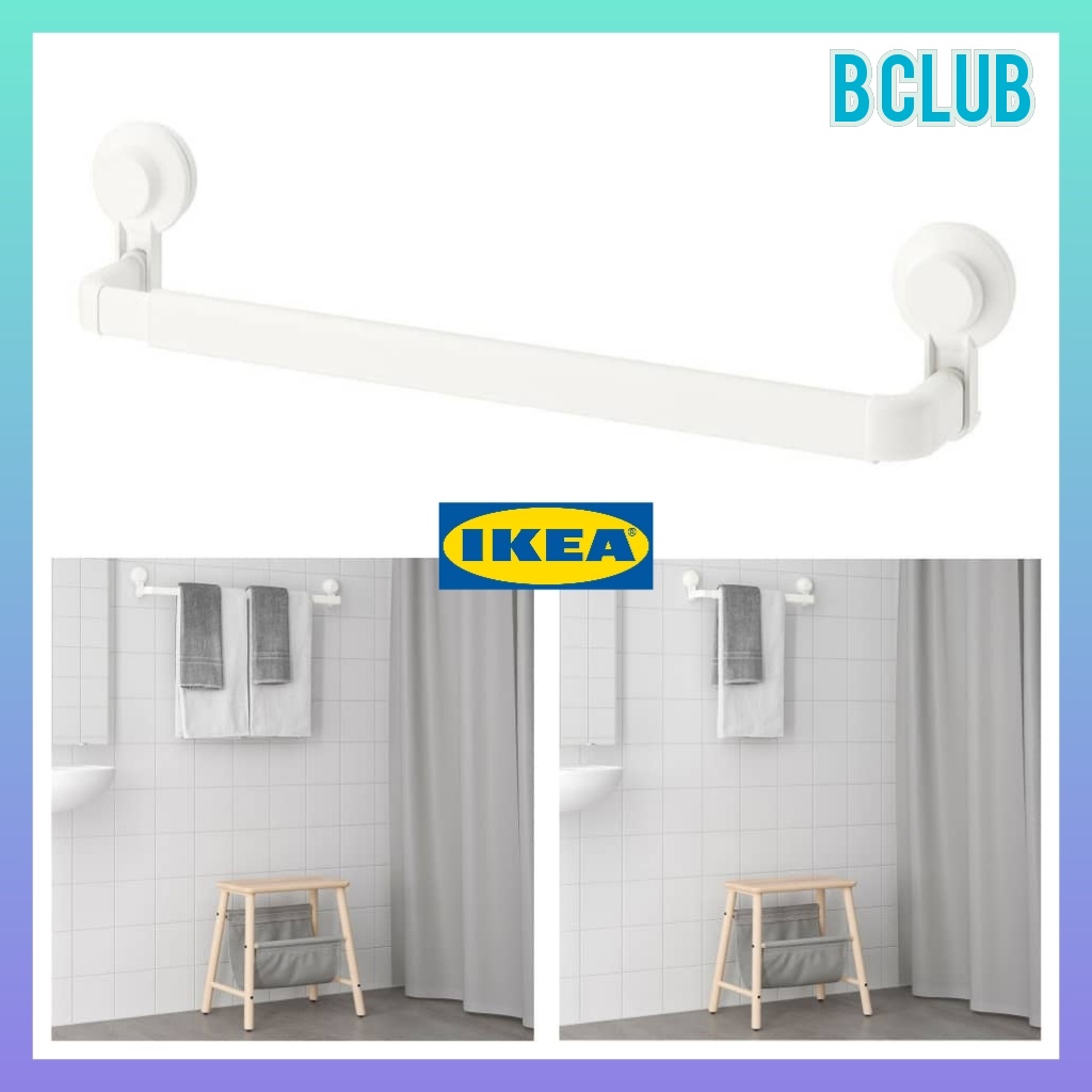 TISKEN Towel rack with suction cup, white - IKEA