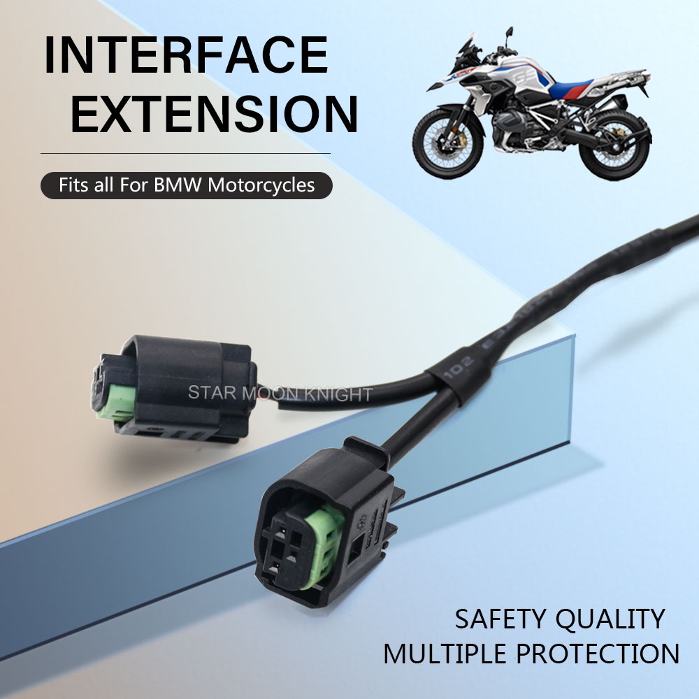 For BMW Motorcycle Quick Connect Cable Set Shunt Circuit Socket