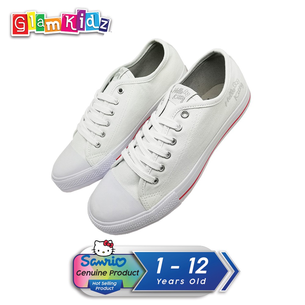 Hello Kitty Kids Shoes White School Shoes 3 1149 Shopee Malaysia