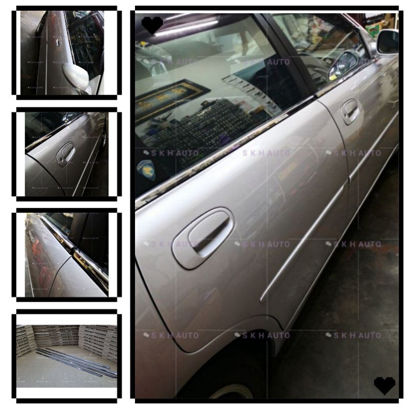 proton Waja Door window trim chrome cover / door moulding chrome cover