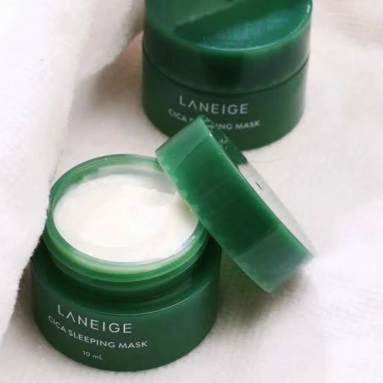 Laneige Cica Sleeping Mask 10ml. Reduce Acne Wrinkles Deep Skin