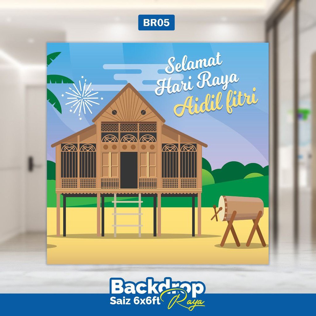 BACKDROP RAYA 6X6KAKI KALIS AIR | Shopee Malaysia