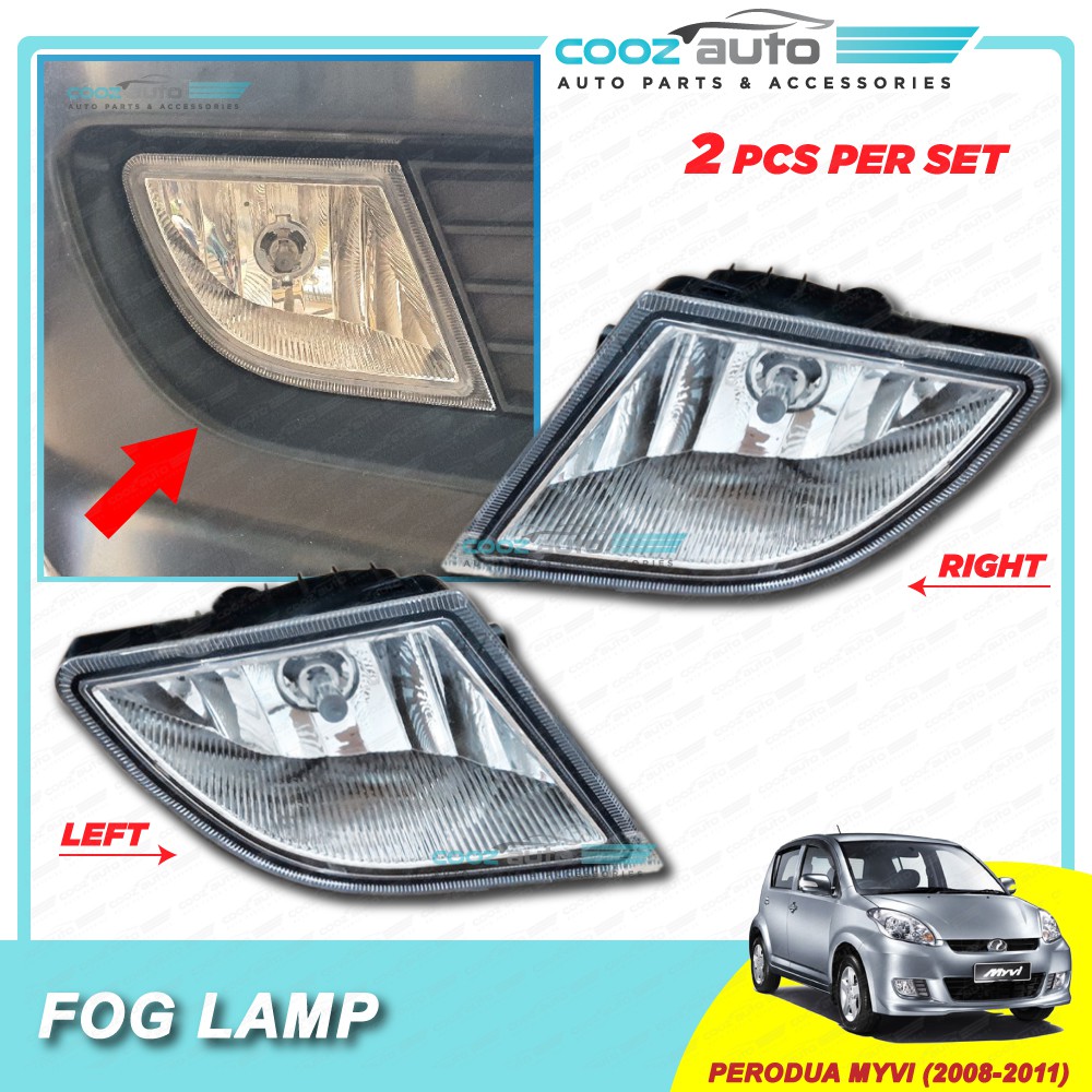 Perodua Myvi 2008 2011 Fog lamp Fog light Foglamp Spotlight Bumper