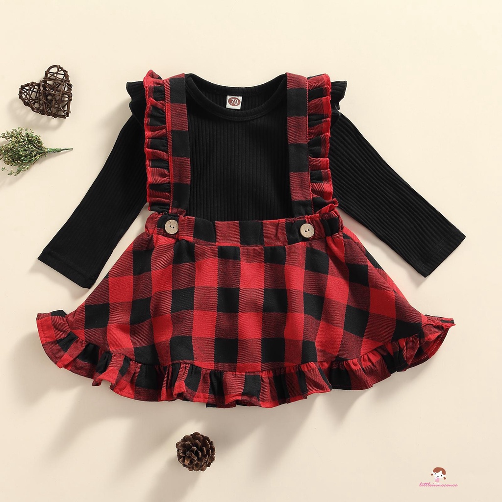 Baby girl on sale plaid suspender skirt