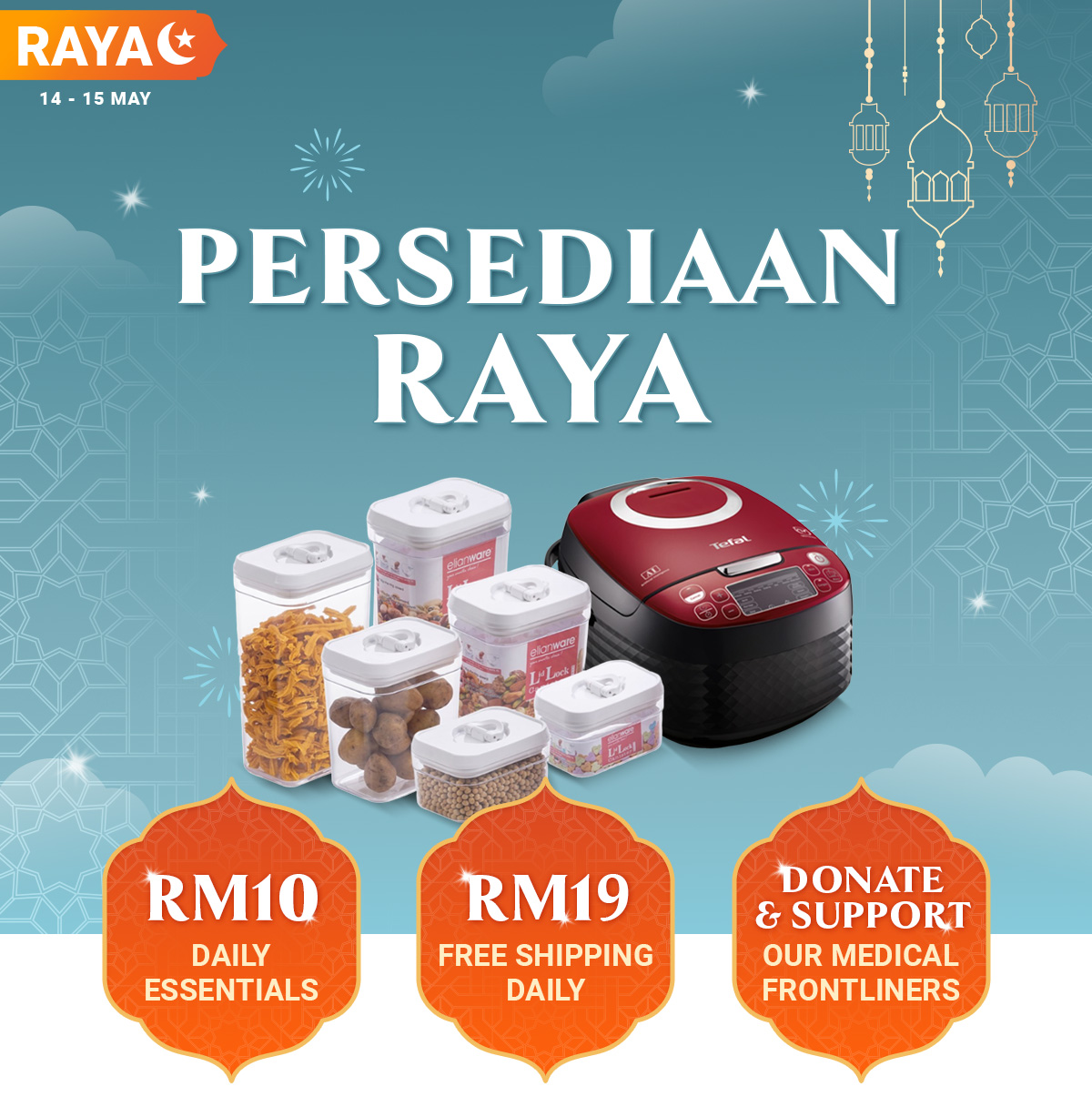 Raya Sale 2024, Daily RM10 Essentials Deals & RM19 Free Shipping
