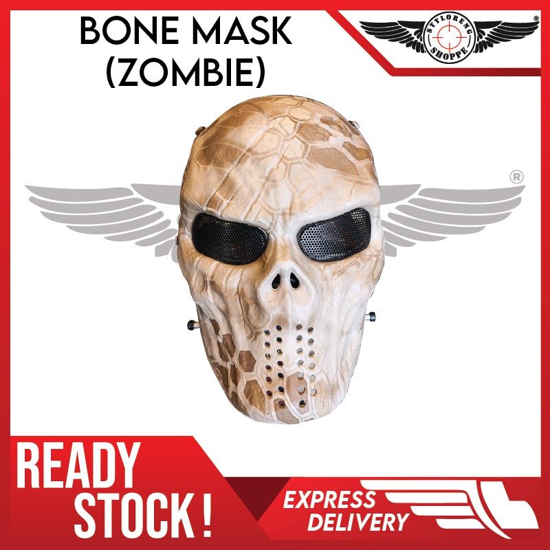 BONE MASK ZOMBIE [DESERT CAMO] | Shopee Malaysia