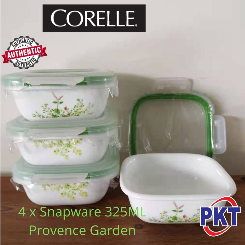 CORELLE SNAPWARE 4PC 325ml ( EUROPEAN HERBS / Provence Garden ...