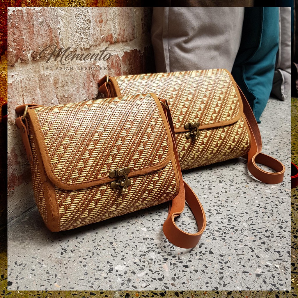 Women Handbag Handmade Rattan Bag Lady Leather Bag Beg Tangan Wanita Shopee Malaysia