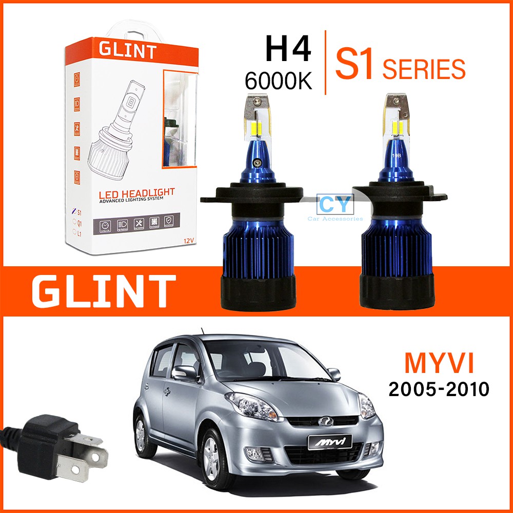 GLINT S1 Series Car LED Headlight Bulb H4 H11 PERODUA MYVI 20052010