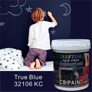 CHALKBOARD PAINT ( 1L ) CRAFTING EASY CLEAN FOR INTERIOR & EXTERIOR WALL  PAINT / PAPAN KAPUR CAT / D wpc
