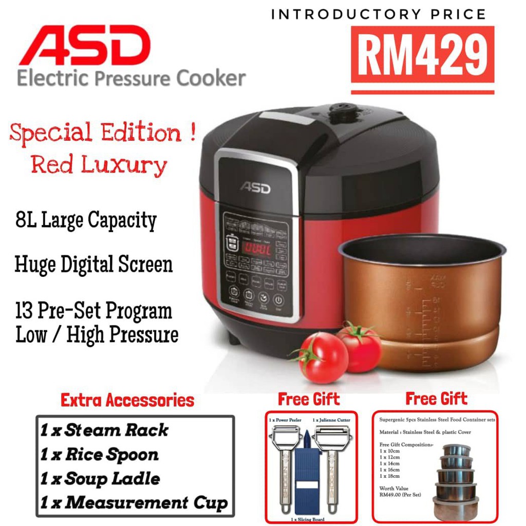 Go shop best sale asd pressure cooker