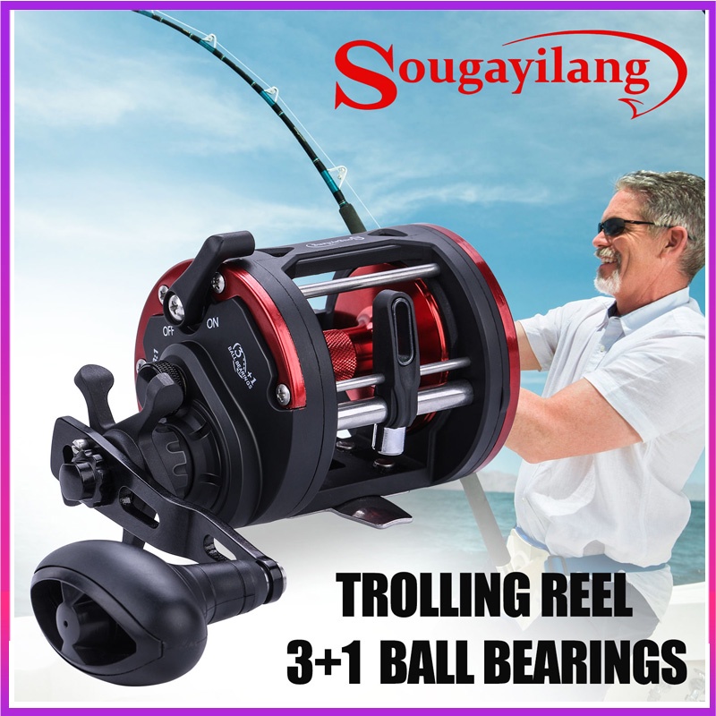 🔥Malaysia Fishing Reel Jigging Metal Fishing Reel Left/Right Hand Sea Fishing  Reel Trolling Fishing Reel 30KG Max Drag