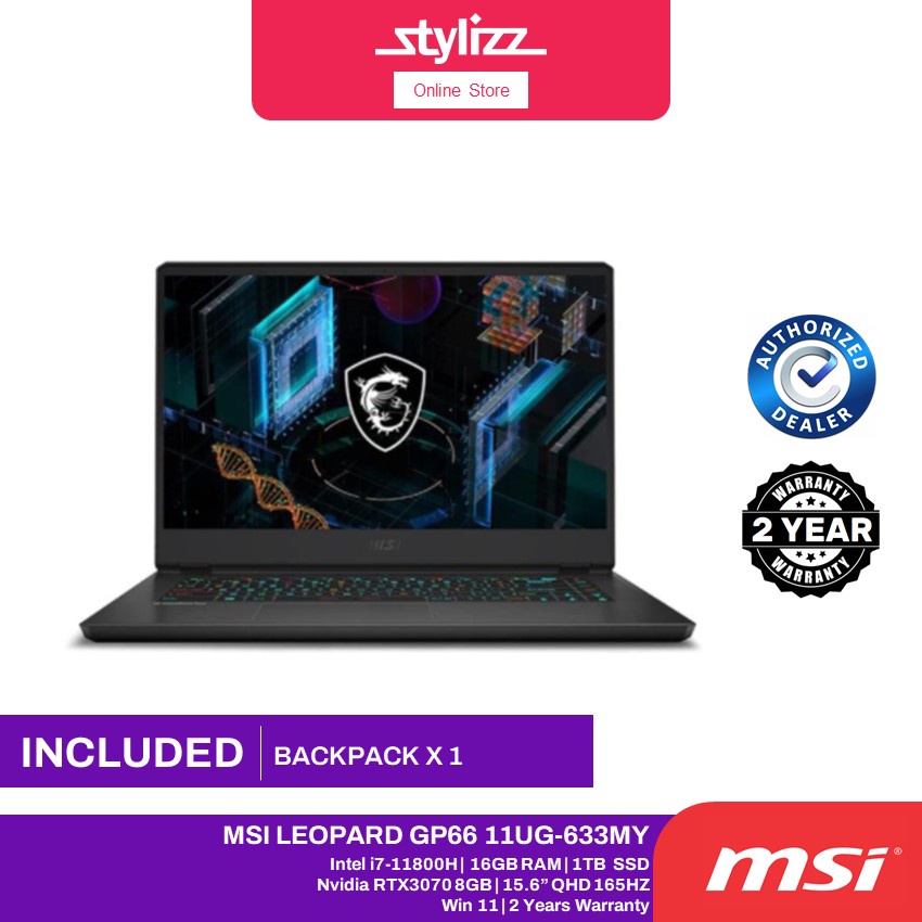 MSI Leopard GP66 11UG-633MY 15.6