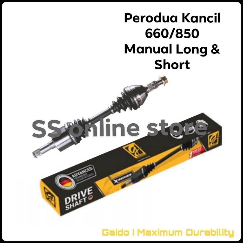 Gaido XSeries Drive Shaft Premium Perodua Kancil 660/850 Manual