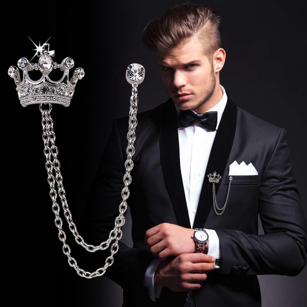 Suit chain brooch clearance