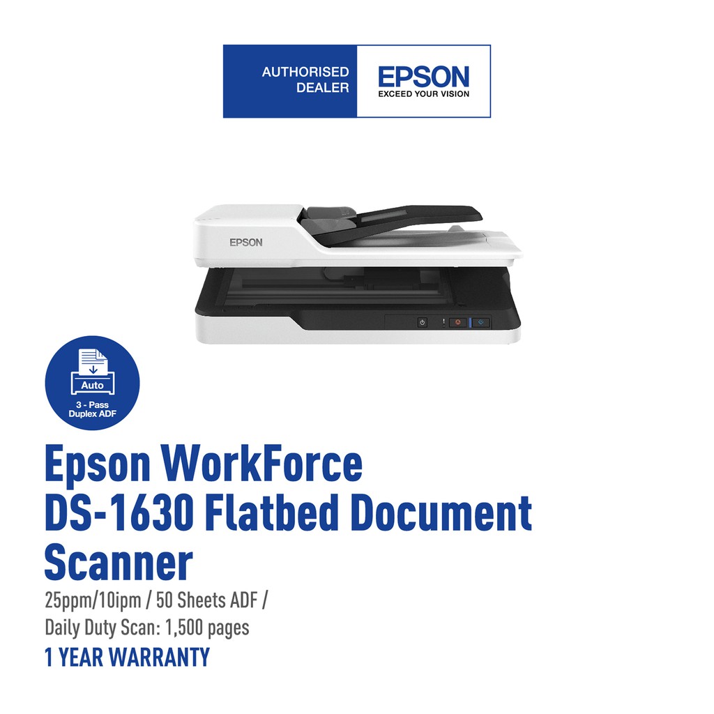 Epson Ds 1630 Flatbed Document Scanner Shopee Malaysia 1989