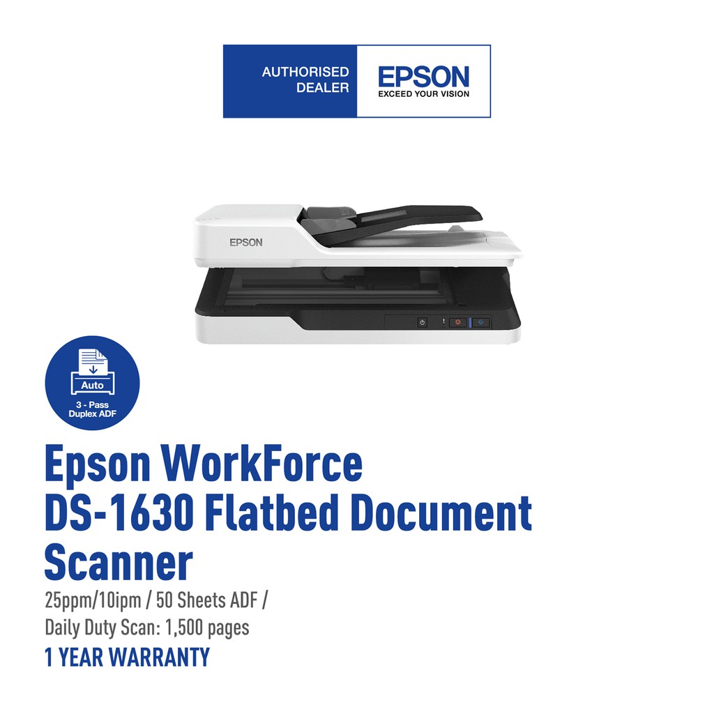 Epson DS1630 Flatbed Document Scanner Shopee Malaysia