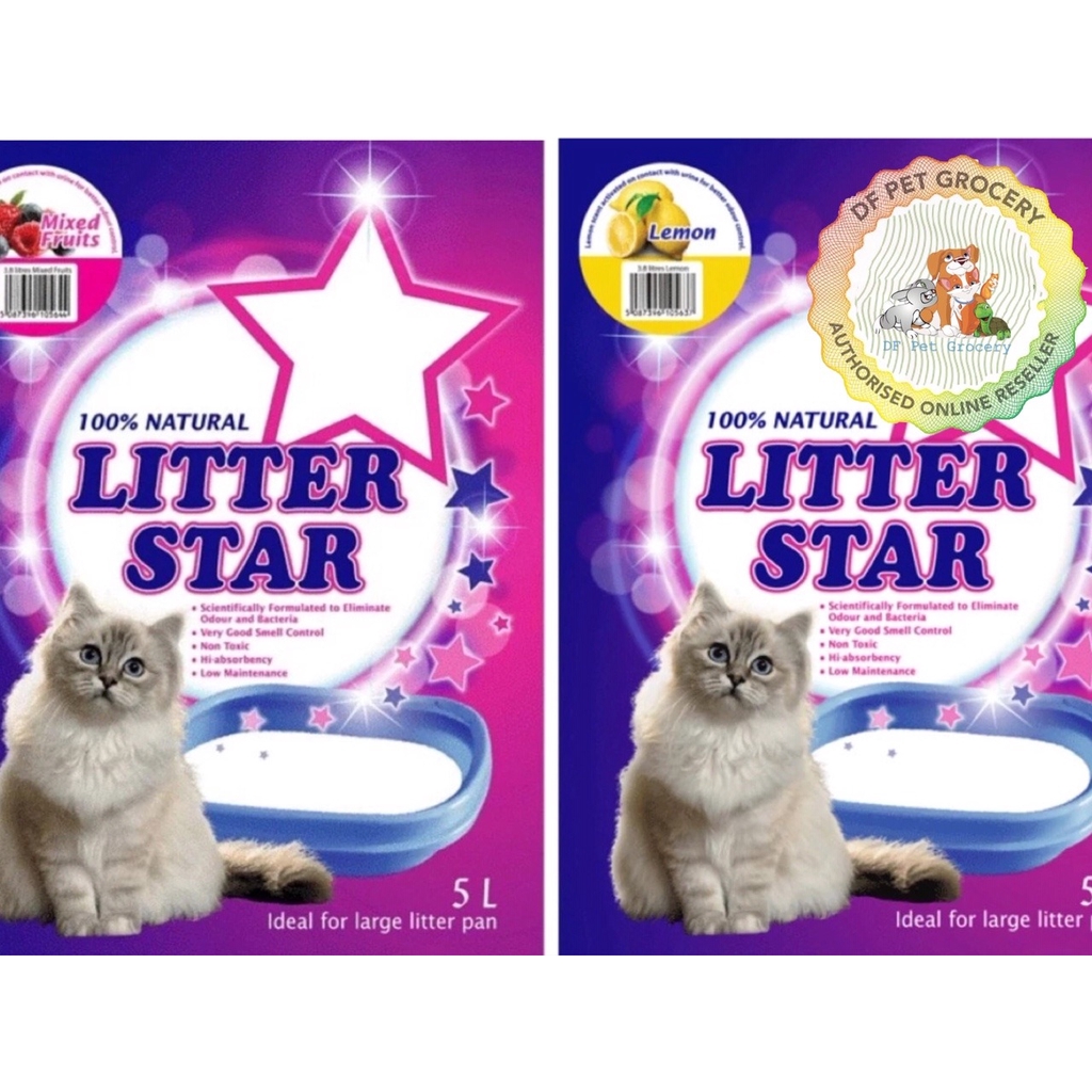 Litter Star Crystal Cat Litter 5L ( Mixed Fruits / Lemon ) Shopee