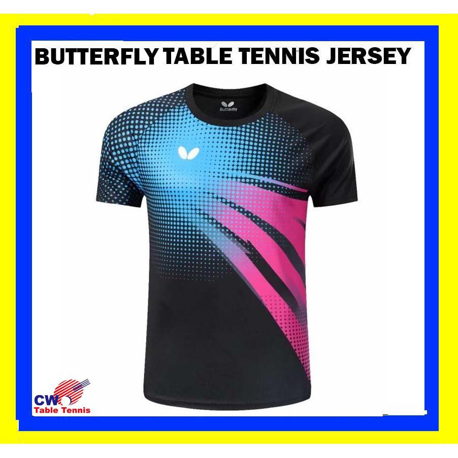 sports Racket Ball BUTTERFLY Table Tennis Jersey Ping Pong Jersey T