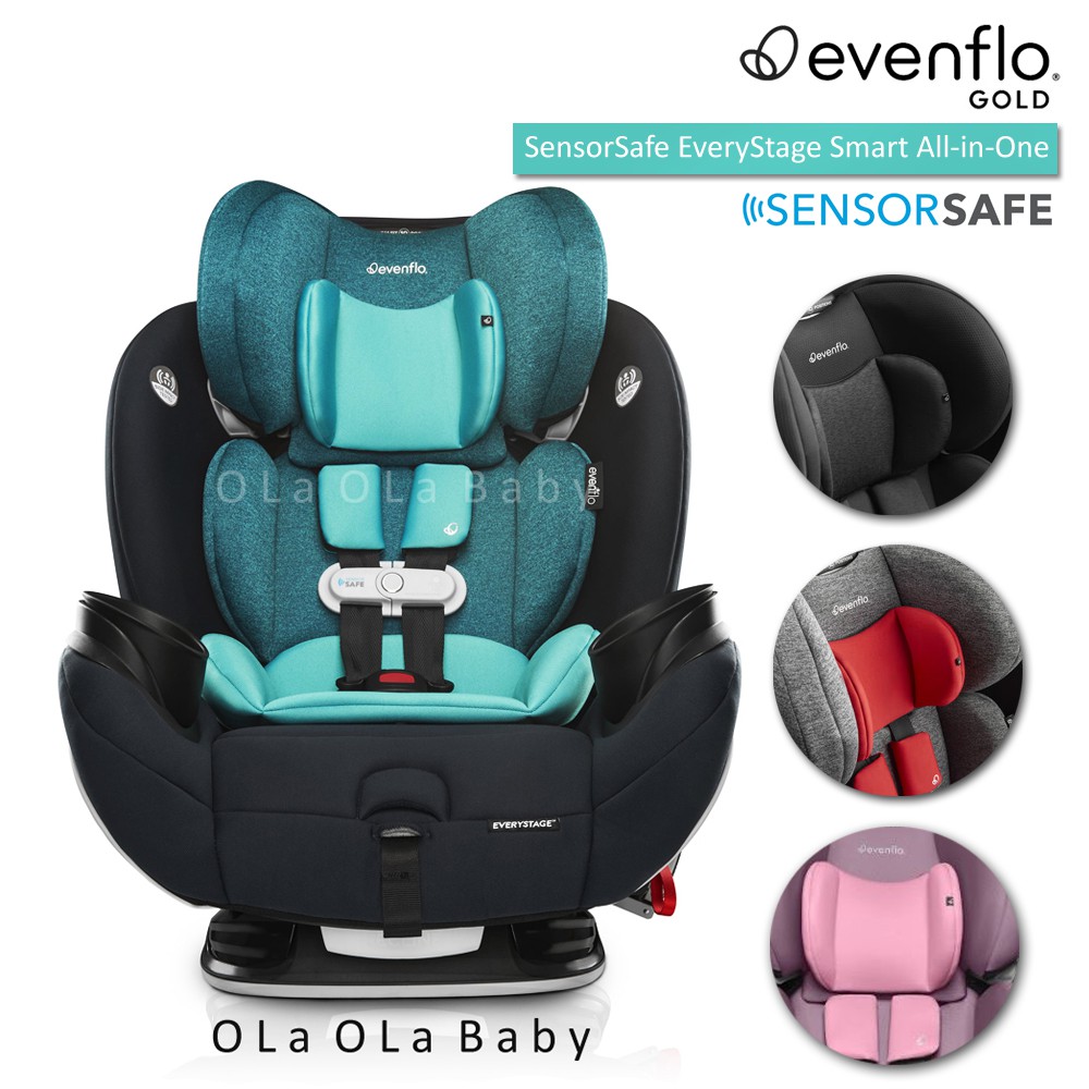 Evenflo Gold SensorSafe EveryStage Smart All in One Convertible Car Seat Shopee Malaysia