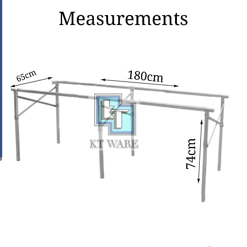 KT WARE NIGHT Market Foldable Table Rack Market Folding Table Stand ...